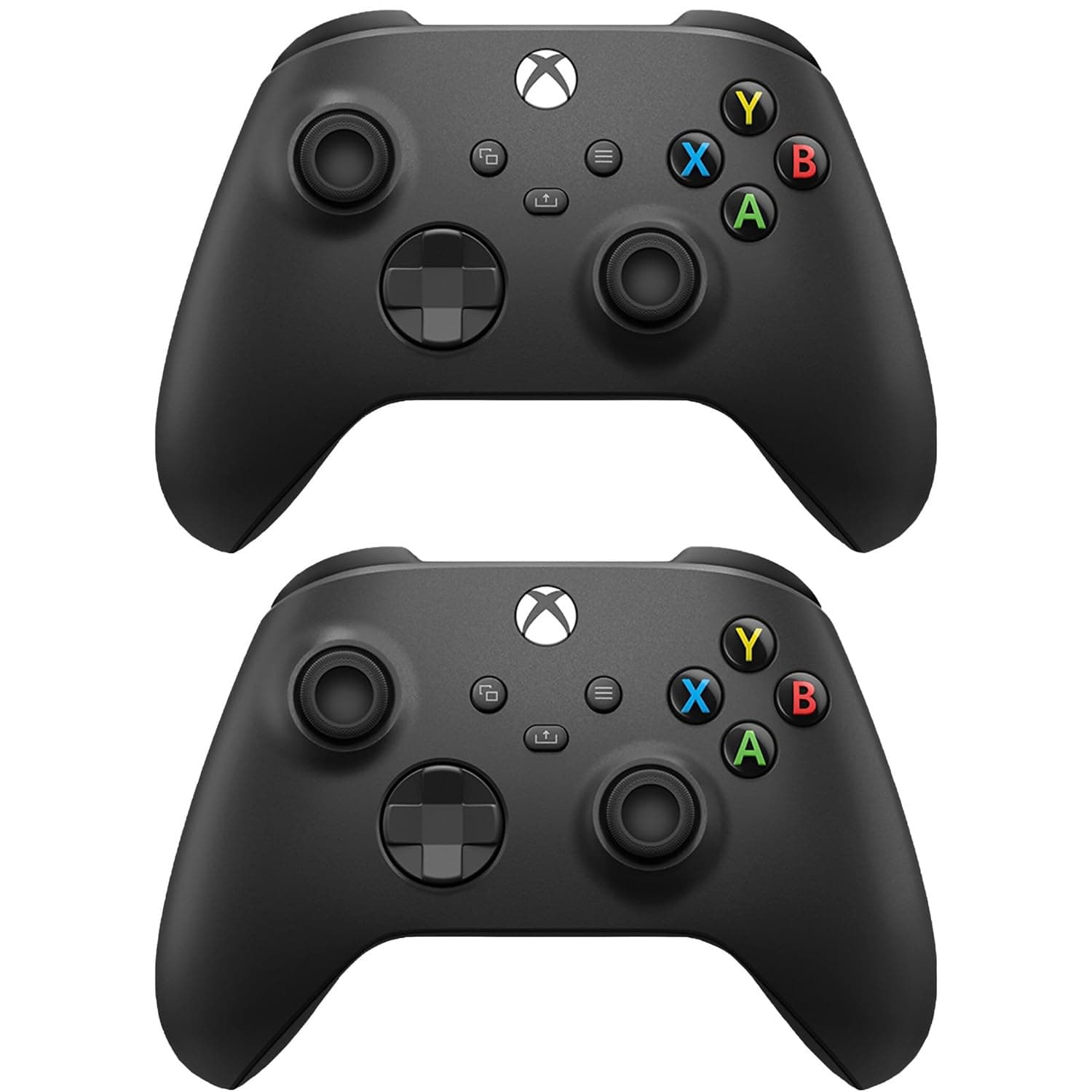 Microsoft Xbox Core Wireless Controller 2-Pack Bundle – Carbon Black – Xbox Series X|S, Xbox One, and Windows Devices
