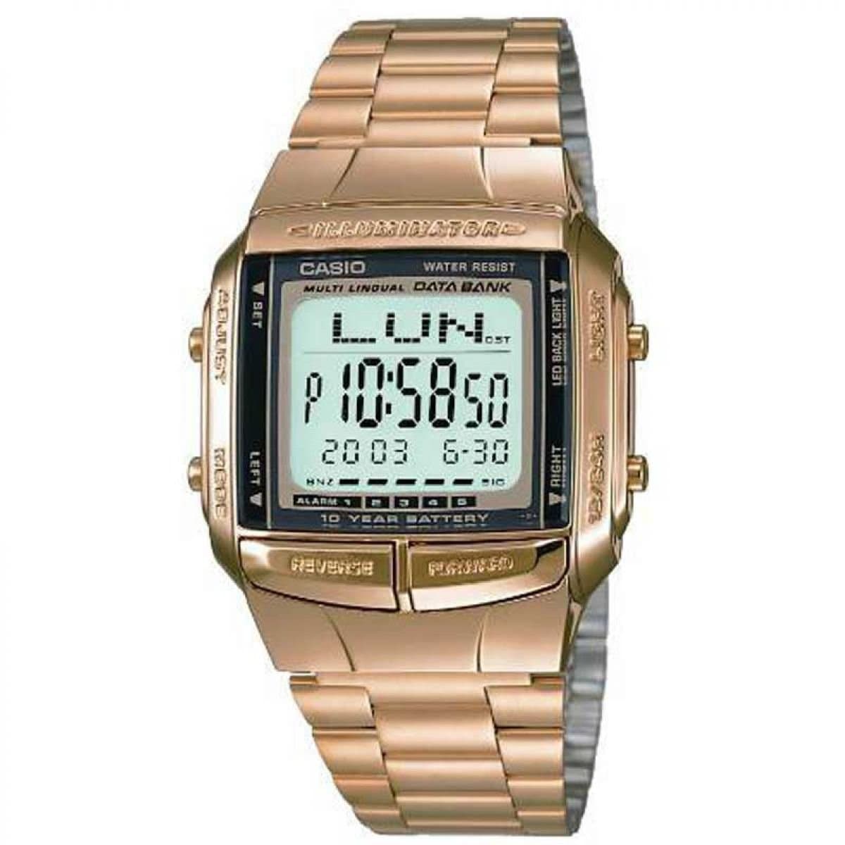 Unisex Casio Databank Alarm Chronograph Watch DB-360GN-9AEF