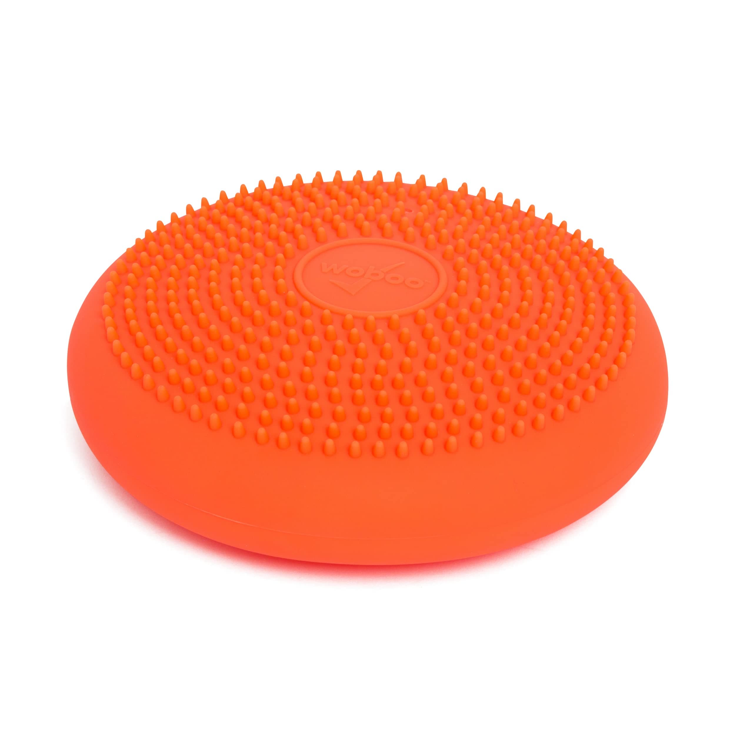 Bouncy Bands Wiggle Seat, Orange, 1-Pack – Small 10.75” D x 2.5” H Wobble Cushion for Kids Aged 3-7 – Sensory Tool Promotes Active Learning & Improves Productivity – Includes Pump for Easy-Inflation