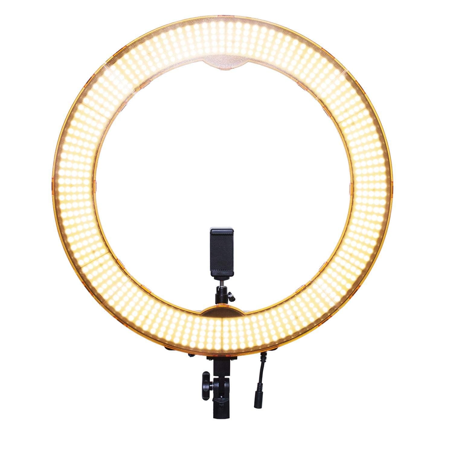 Coopic RL-650S Camera Outer 55W LED SMD Ring 5500K Dimmable Light with Mobile Holder- 240 Pieces (Black, 18in/48cm)