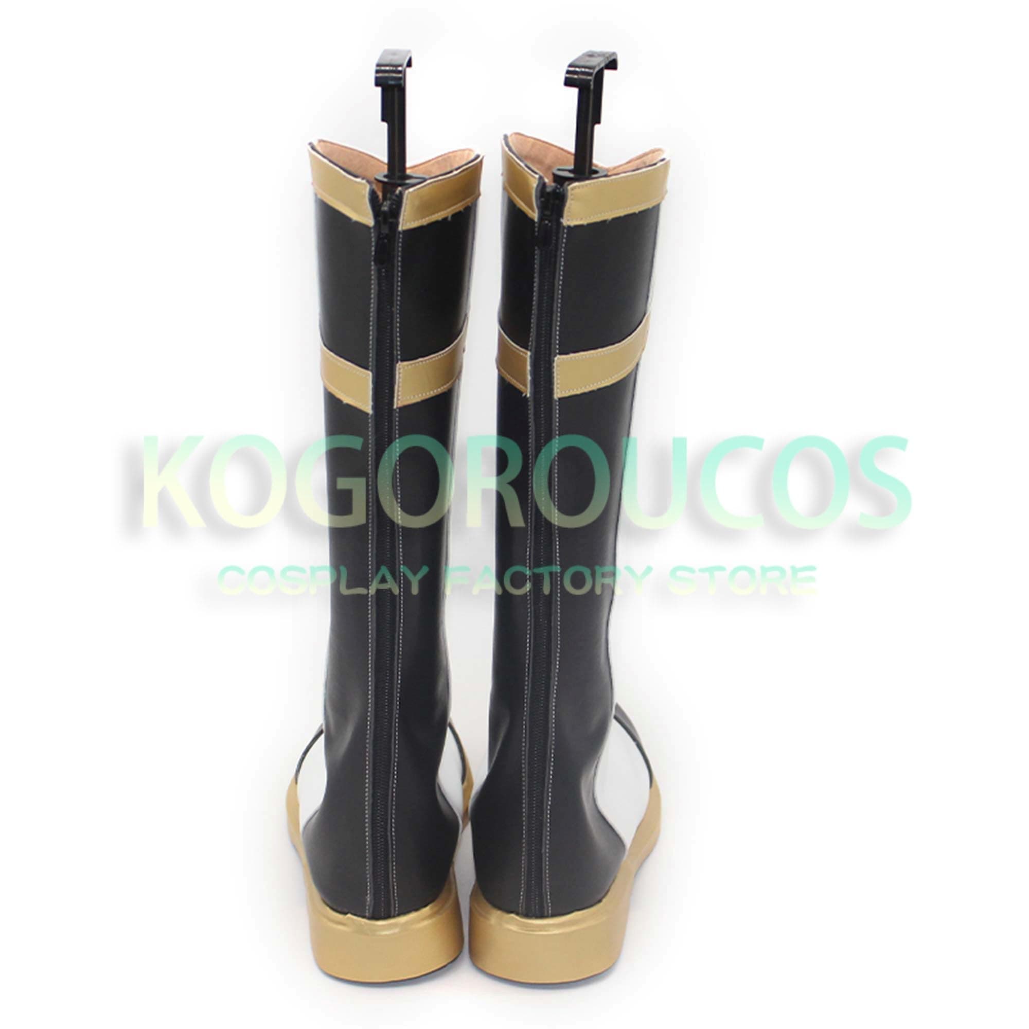 Cosplay Shoes Boots fits OP Sanji Germa 66 Costume Customizable Large Size Footwear (Men 10US 11.02inch 28cm) 0918124