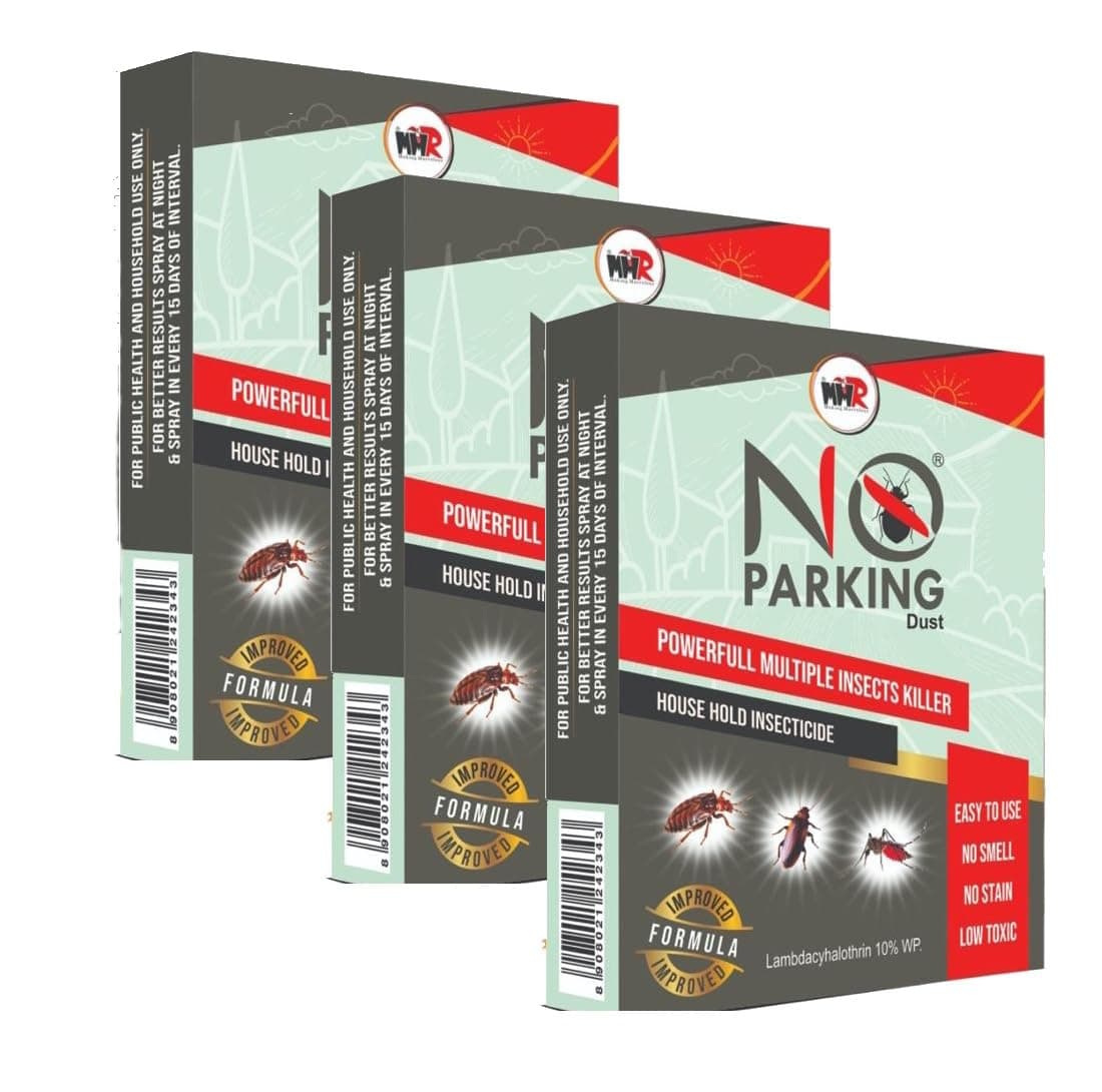No Parking Powerful Bedbugs and Termites Killer Spray Powder (12.5 g Each) -, Pack of 3 for 3 liter spray solution