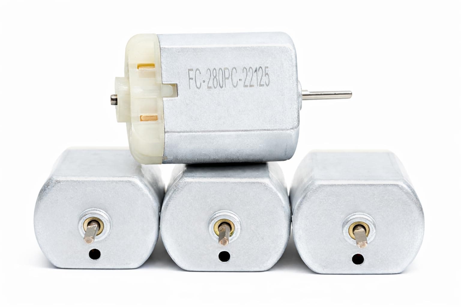 4 Pack - 10mm Flat Shaft Central Door Lock Actuator Motor FC-280PC-22125 Flat Shaft, D Spindle, Power Locking Repair Engine