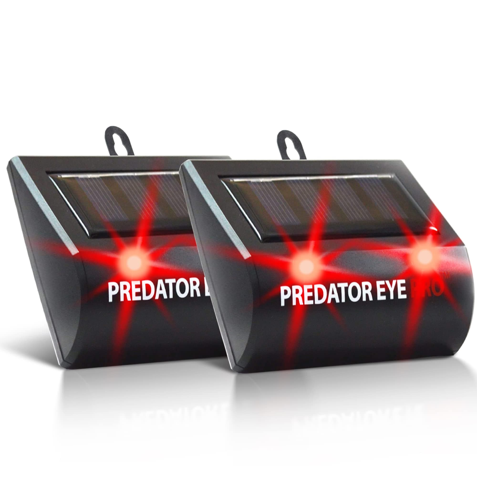 ASPECTEK Predator Eye PRO - Solar-Powered Predator Light with Kick Stand, 4600 Sq. Ft. Coverage for Night-Time Animal Control and Pest Repeller, 2 Pack