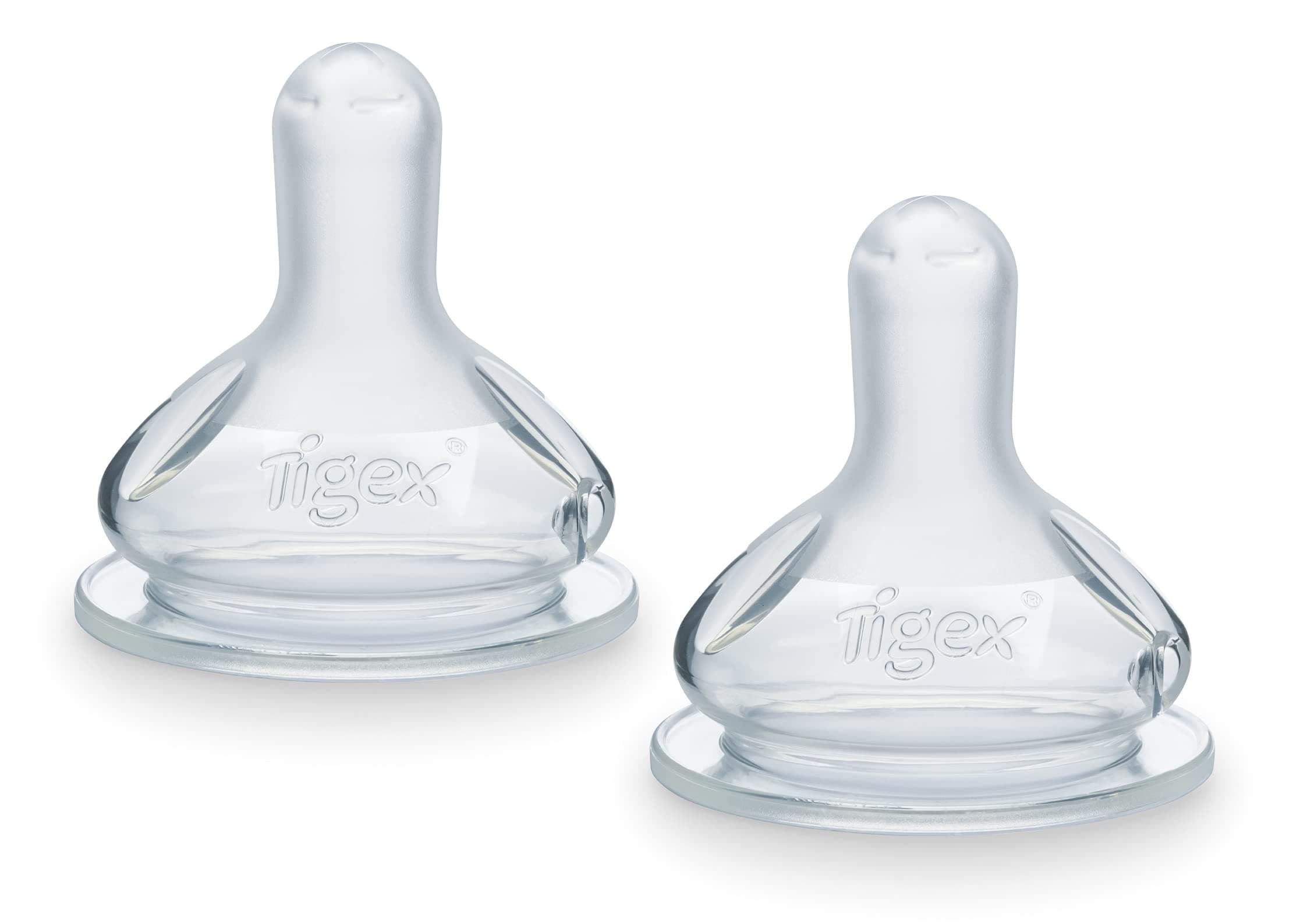 Tigex 2 Wide Neck Silicone Teats 3 Speed +12m Breakfast