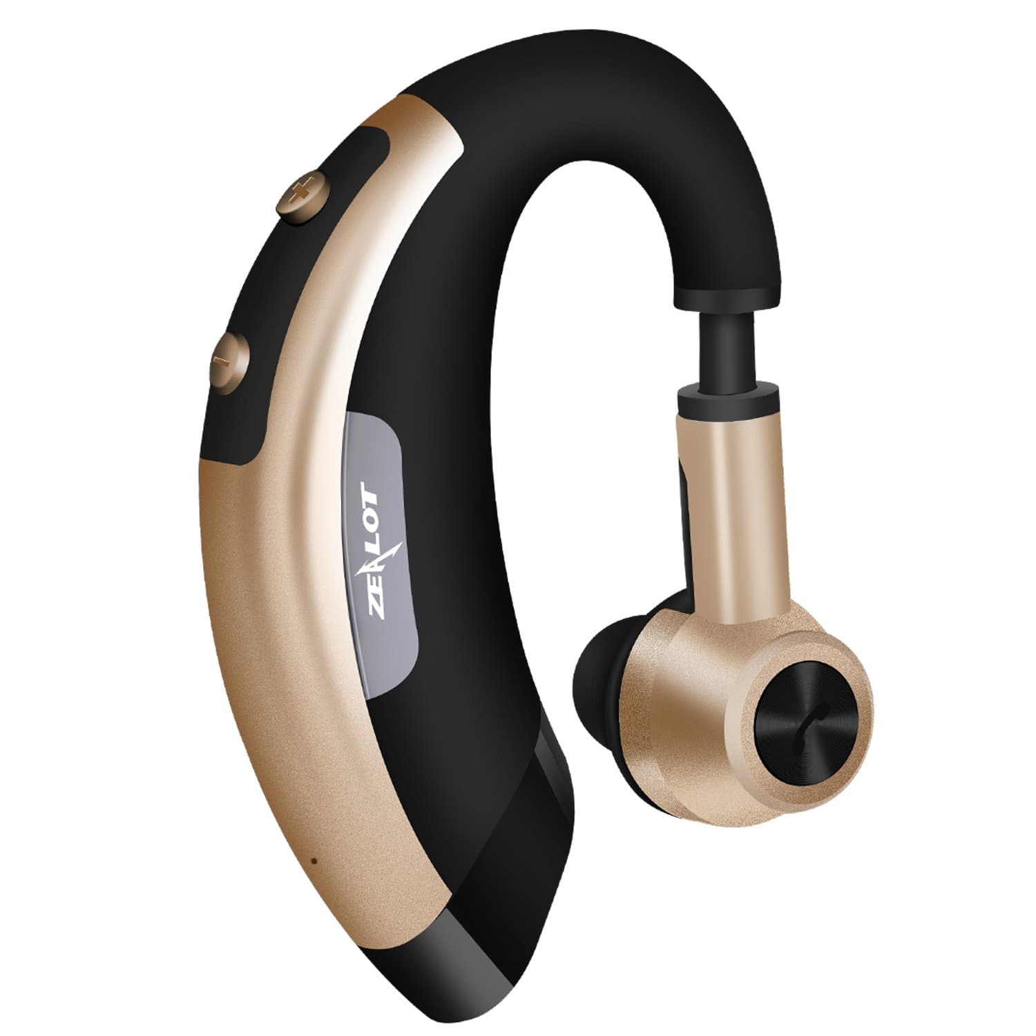 Bluetooth headset, ZEALOT 4.1 Hands Free Wireless Earpiece Sweatproof Noise Earphones Noise Cancelling In-ear Earbuds With Mic for iPhone and Android (Gold)