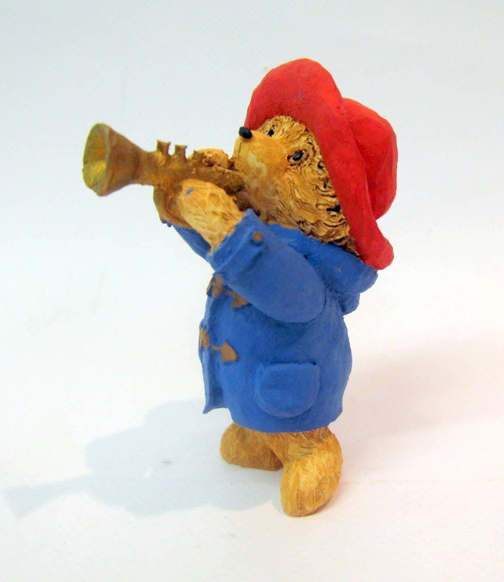 Paddington Bear With Trumpet by Peter Fagan Handmade In Scotland