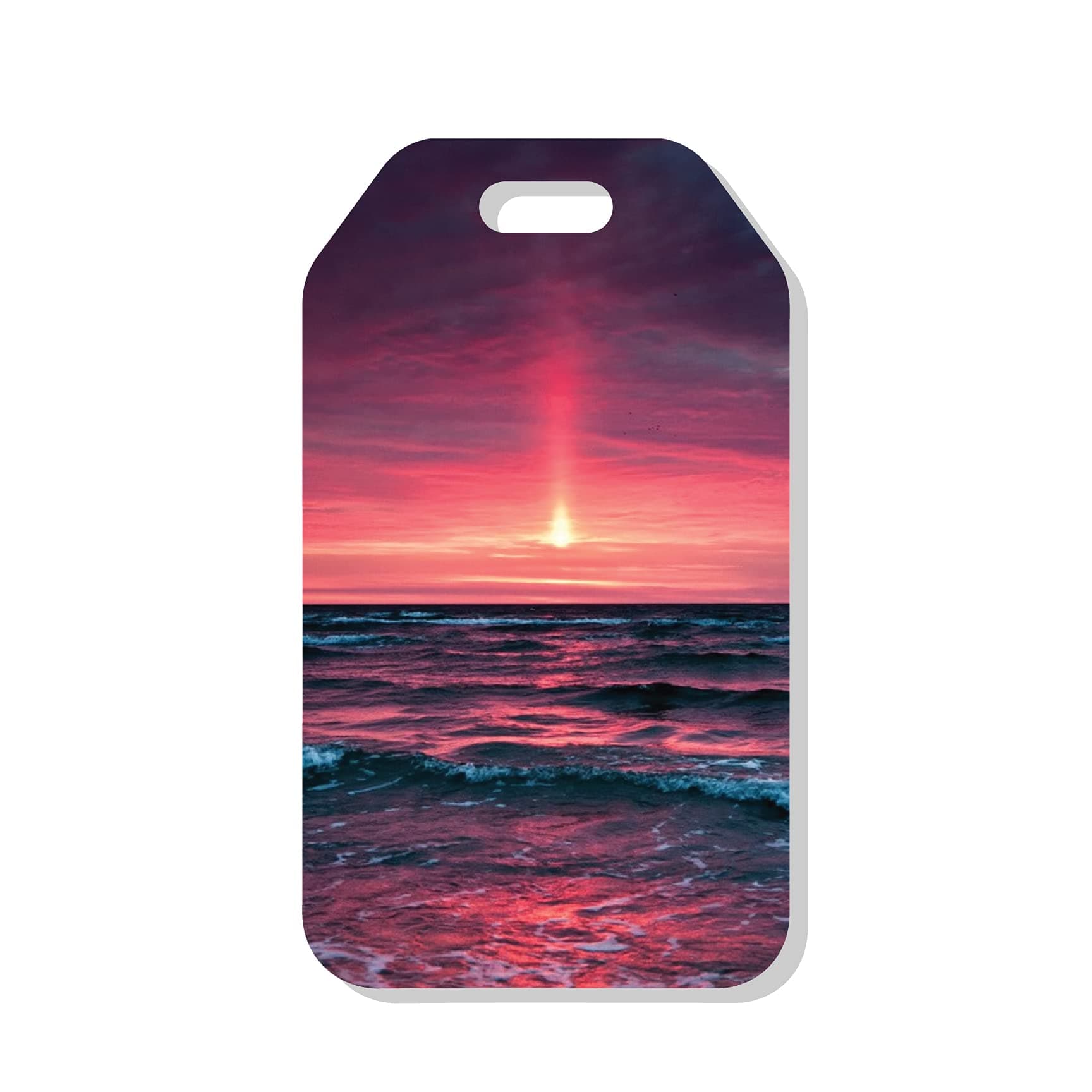 ISEE 360Ocean Acrylic Luggage Bag Tag and Travel Id Label Tags for Traveler Baggage Suitcases Bags with Ring