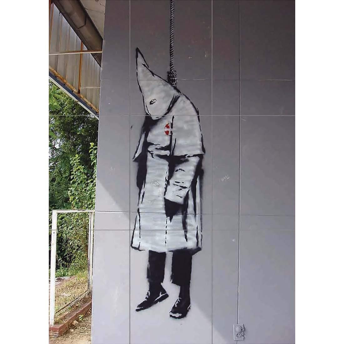 Banksy Hanged Member Of Klu Klux Klan Street Wall Art Multi Panel Poster Print 35x50 inches