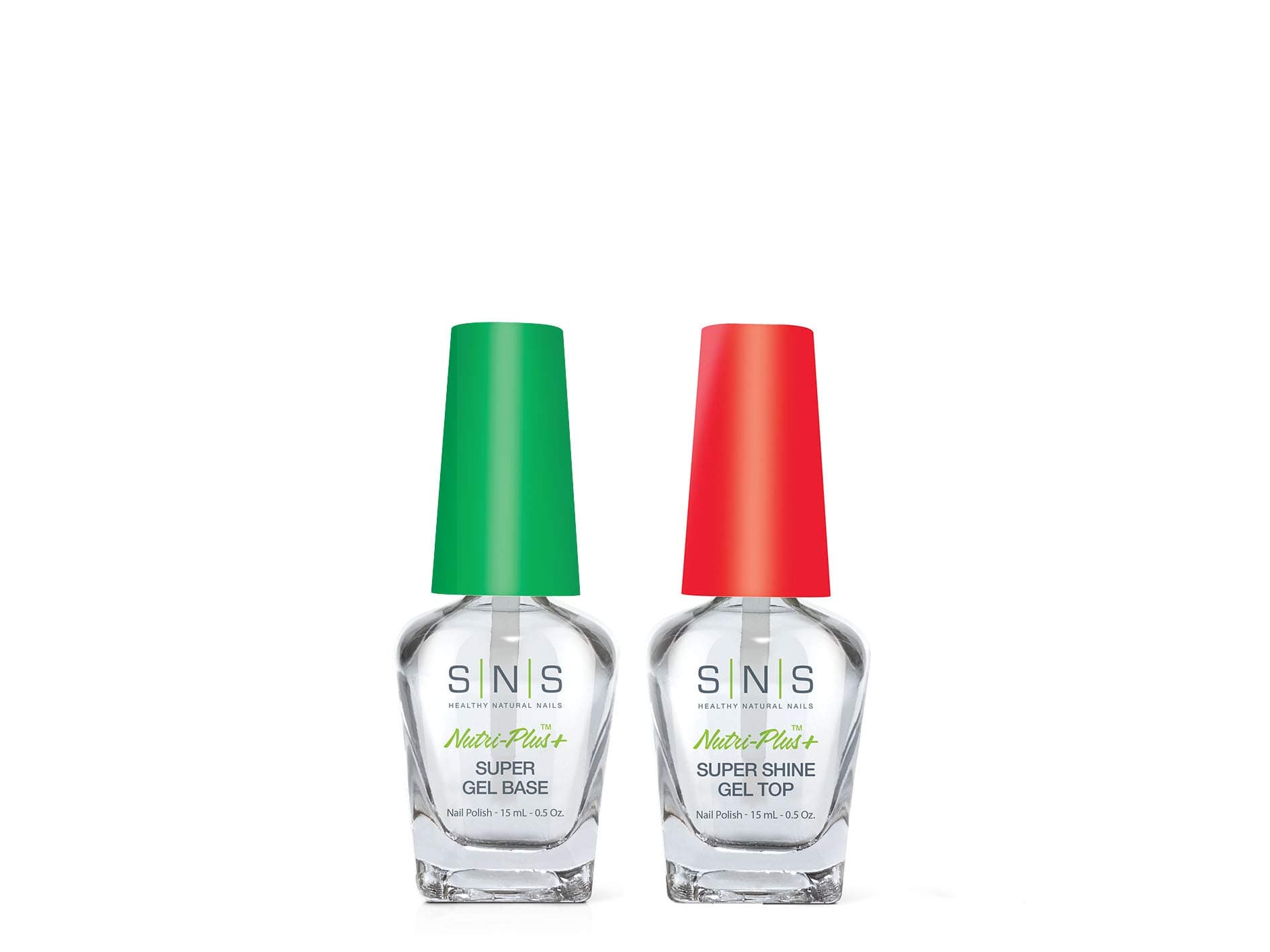 Nails Dipping Powder Liquid Set of 2 (0.5oz) - Gel Base, Gel Top