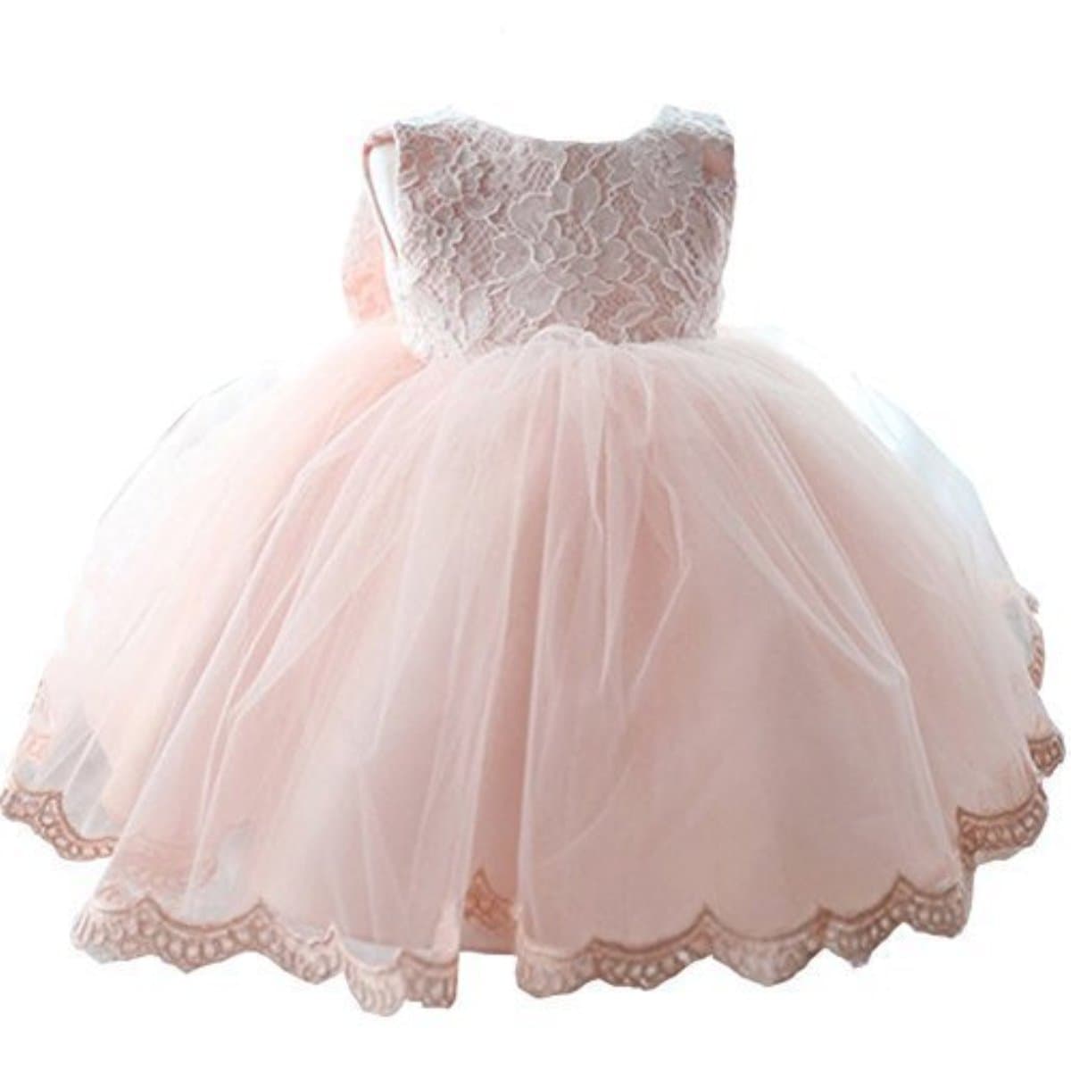 Girls' Tulle Flower Princess Wedding Dress for Toddler and Baby Girl