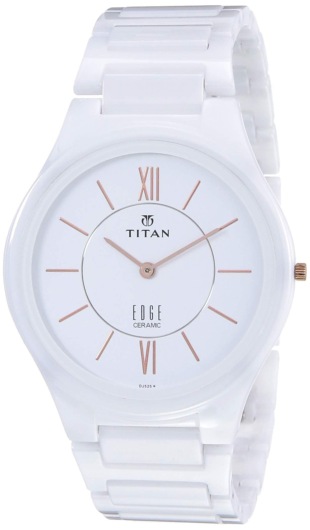 - Titan Edge Ceramic White Dial Analog Ceramic Strap watch for Men-NS1696QC04/NT1696QC04