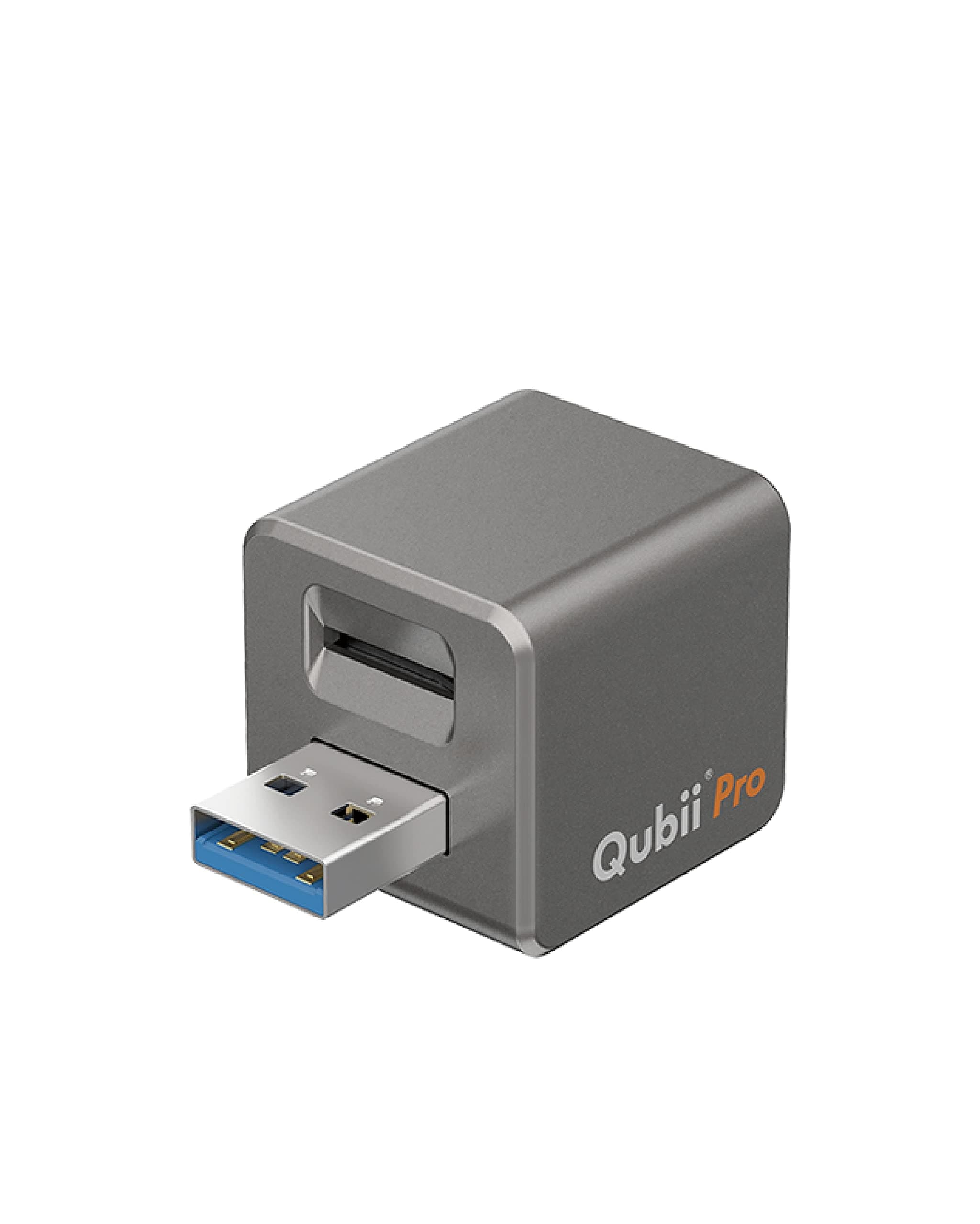 MAKTAR Qubii Pro USB-A Flash Drive, Auto Backup While Charging, MFi Certified Compatible with iPhone/iPad, Memory Stick iPad External Photo Storage for MacBook/Laptops/PC Photo Stick