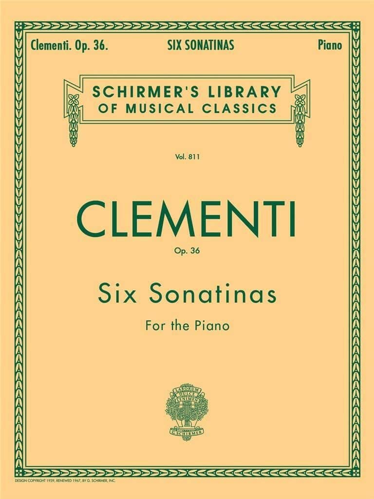 Clementi: Six Sonatinas for Piano Op. 36 | Sheet Music Book for Late Intermediate Students | Classical Sonatina Collection for Lessons, Recital Preparation, Technique Development, and Home Practice
