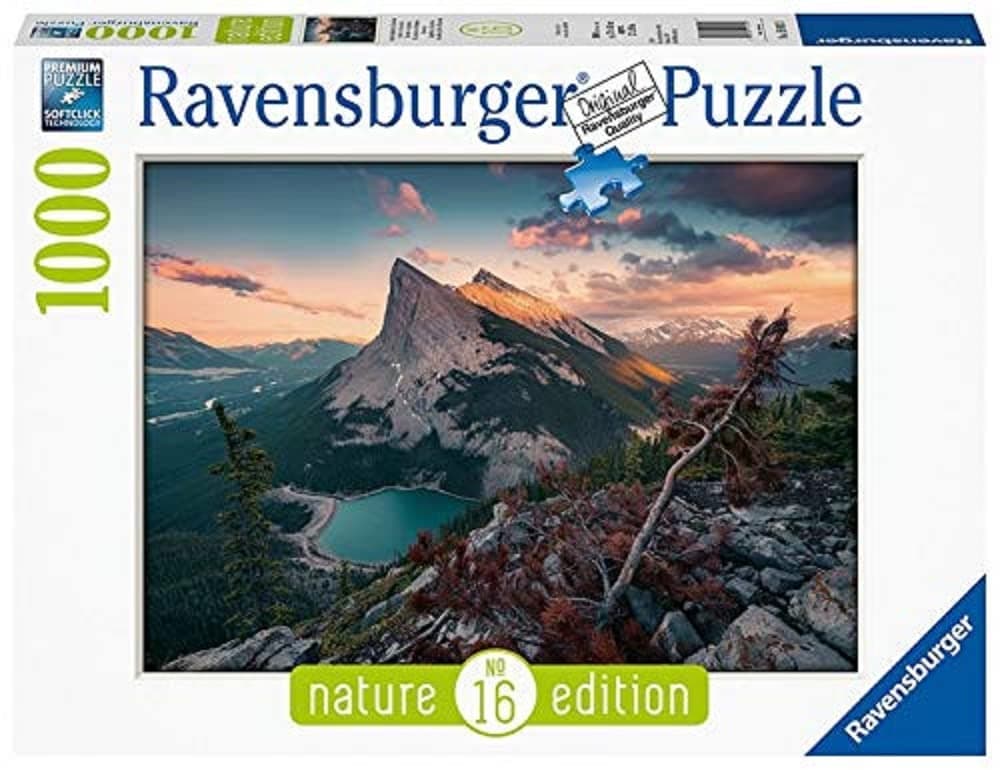 Puzzle 15011 - Evening in the Rocky Mountains - 1000 Pieces Puzzle for Adults and Children from 14 Years - Puzzle with Landscape and Nature