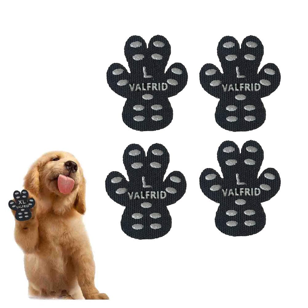 Dog Paw Protector Anti-Slip Grips to Keeps Dogs from Slipping On Hardwood Floors,Disposable Self Adhesive Resistant Dog Shoes Booties Socks Replacement L 24 Pieces