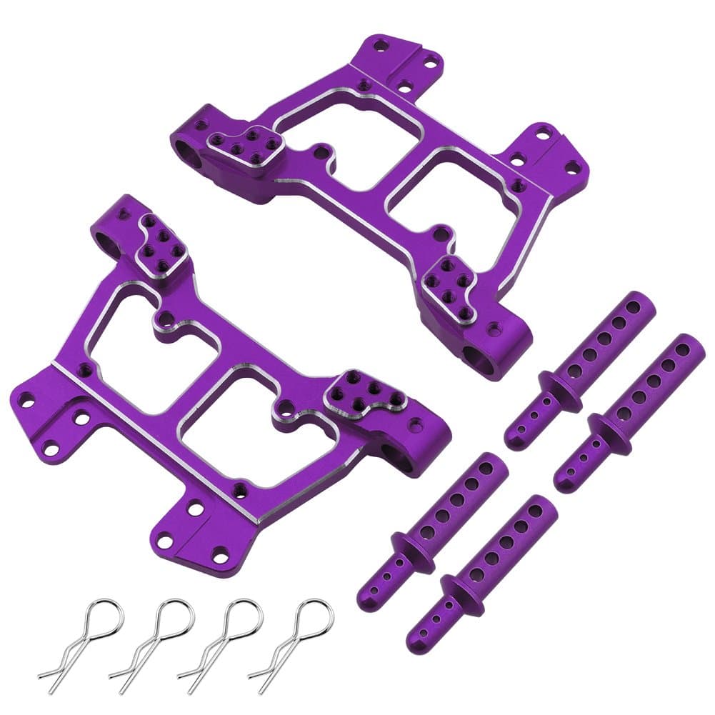 188822 Aluminum Front & Rear Shock Tower w/Body Post Mount 188837 for 1/10 Redcat Volcano EPX/Pro S30 Exceed RC Infinitive Electric/Nitro Power Monster Truck Upgrade Parts