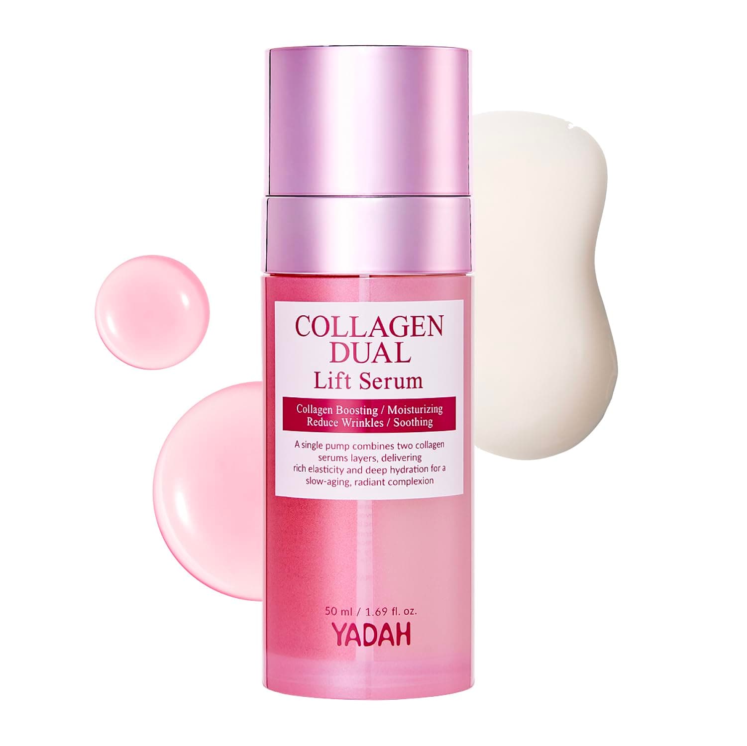 YADAH Collagen Dual Lift Serum 1.69 fl oz - Triple Collagen Firming Serum with Instant Lifting Deep Hydration.Hyaluronic acid,Spilanthol
