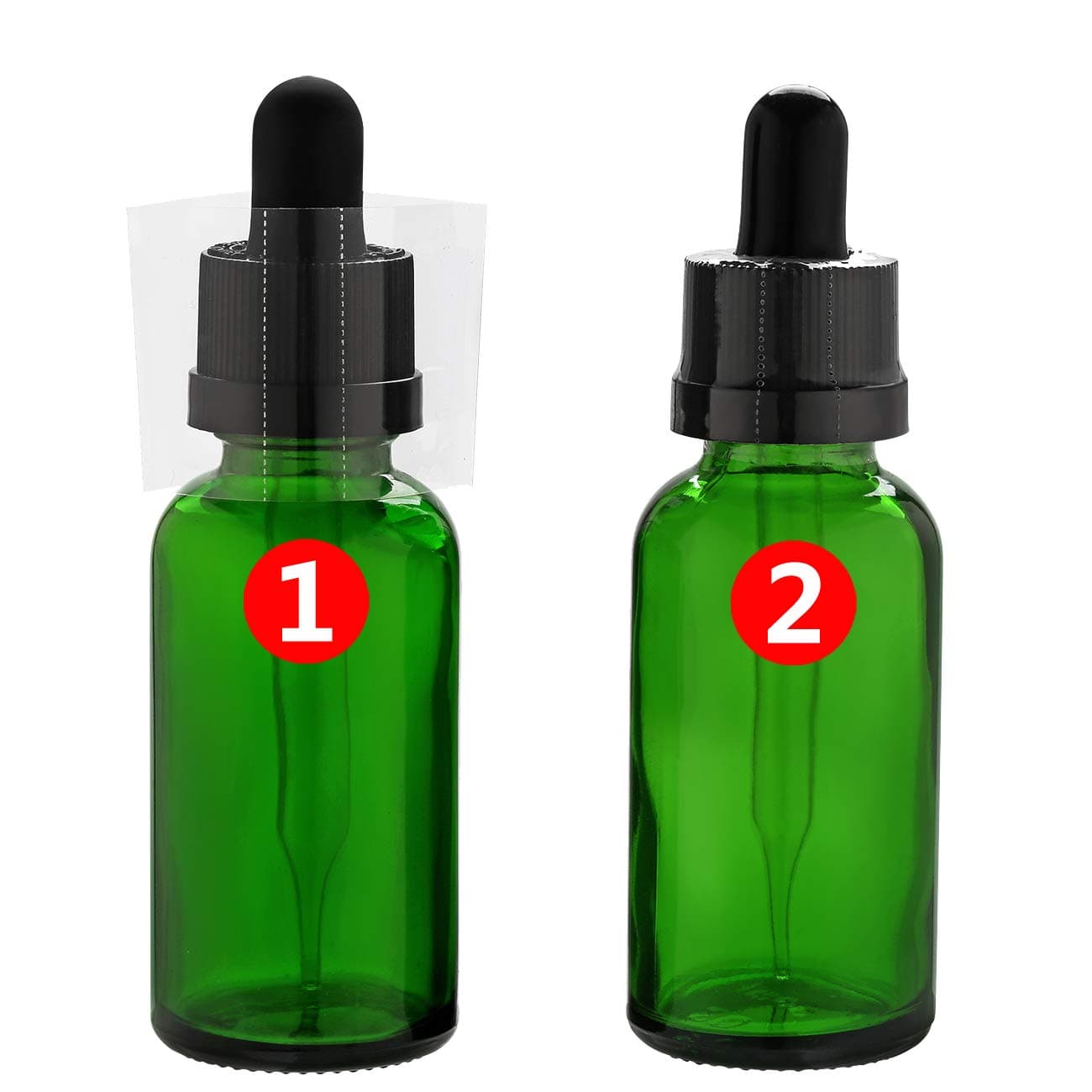 45 x 30 mm Clear Perforated Shrink Band for Cap Diameter 3/4 to 1 Inch Bundle of 250