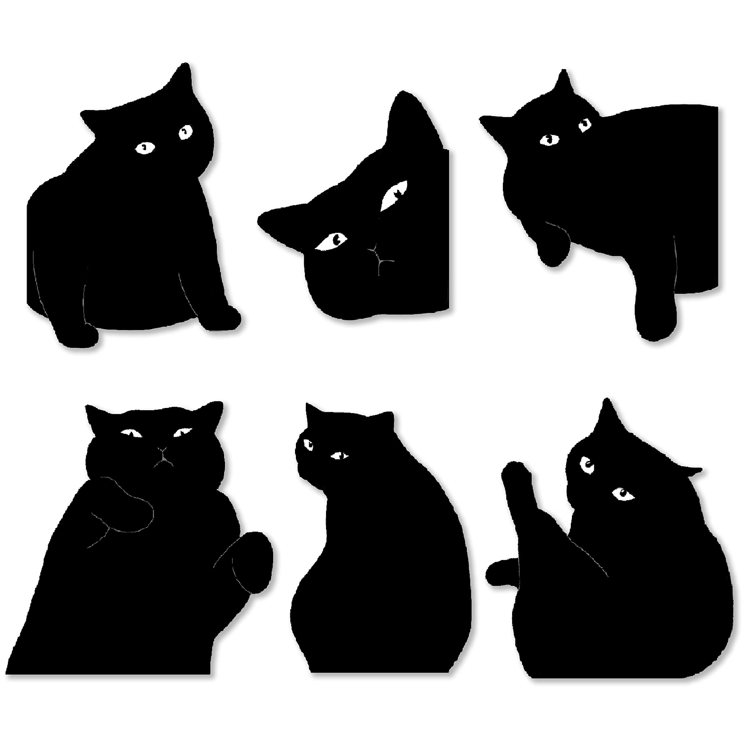 Magnetic Bookmarks - 6 Pieces Assorted Cute Book Markers Clip Set for Teachers Students Book Lovers Reading, for School Office Home Supplies, Kawaii Cat Magnet Page Markers