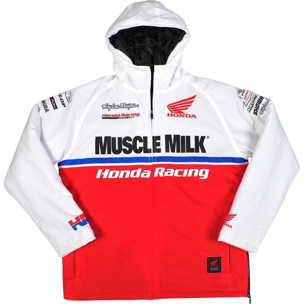 Troy Lee Designs Honda Motorcycle Officially Licensed TLD Team Men's Sportswear Jacket - White/X-Large