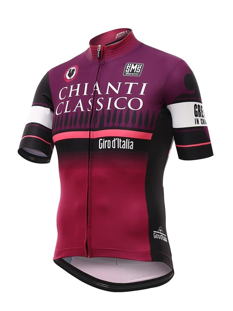 Santini Replica Men's Giro d'Italia 2016 Stage 9 Chianti Short Sleeve Jersey - Red
