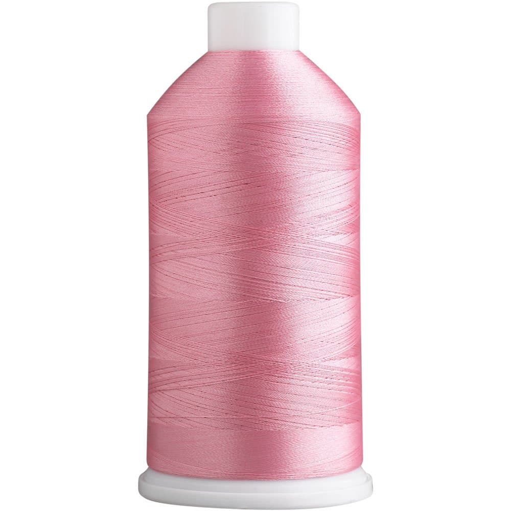 Super B Polyester Embroidery Thread, 40wt Large Spool 5000m, Embroidery Thread for Commercial & Domestic Machine, 175 Popular Colors Machine Embroidery Thread, 100% Polyester - Baby Pink 306
