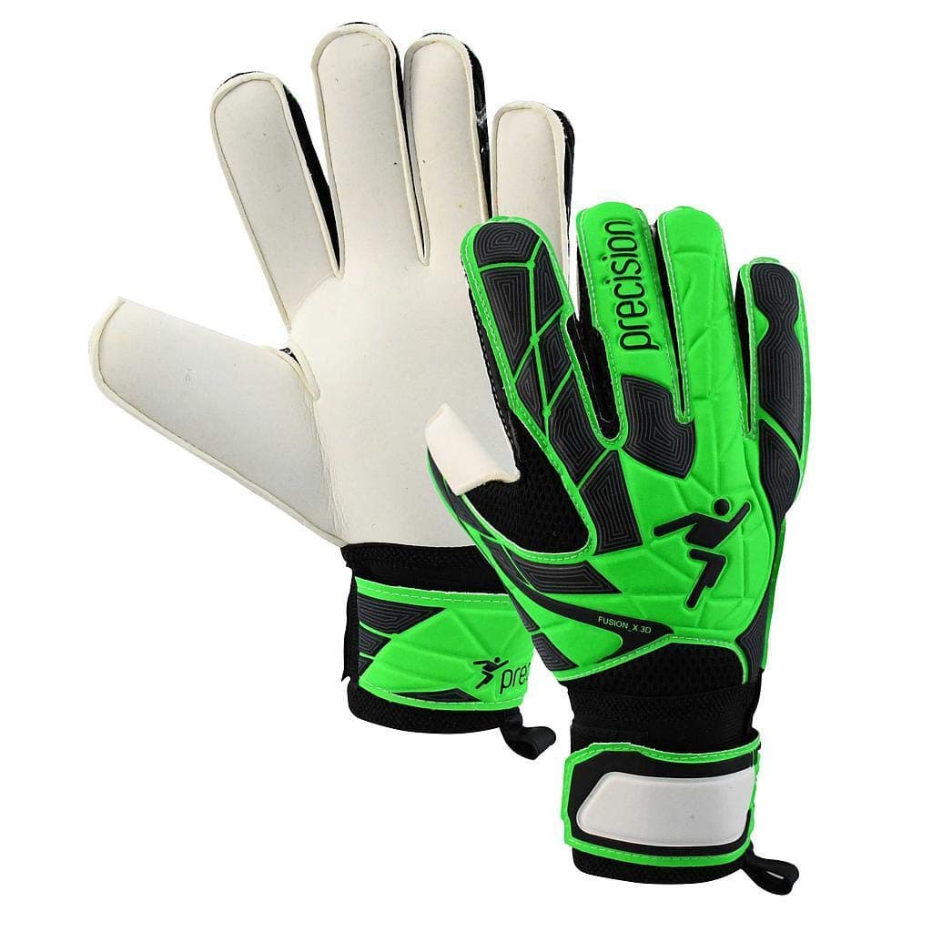 Precision GK Unisex's Precision Fusion_X.3D Junior Flat Cut Finger Protect, Green, 4