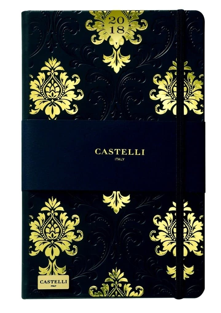 Agenda Castelli 2018 (Ivory) Special Edition F. to 21 x 13 cm Hard Cover Art.q68ni Baroque
