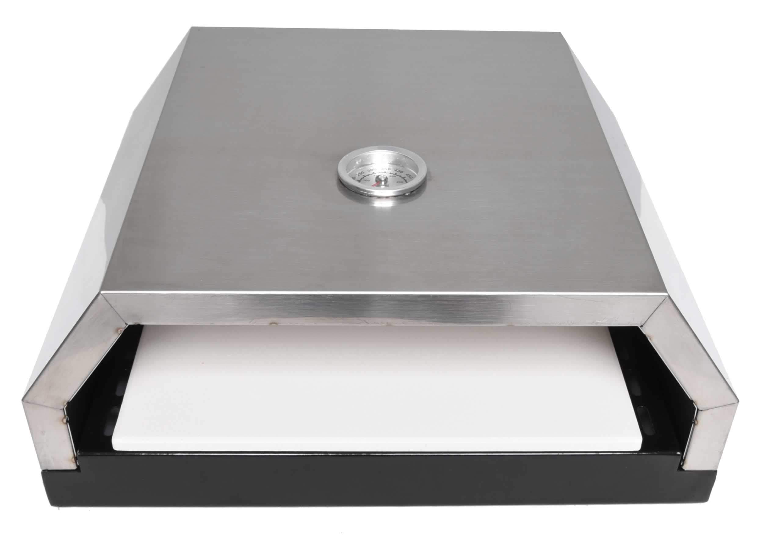 Zenvida Grill Top Pizza Oven with Stone for Gas or Charcoal Grill