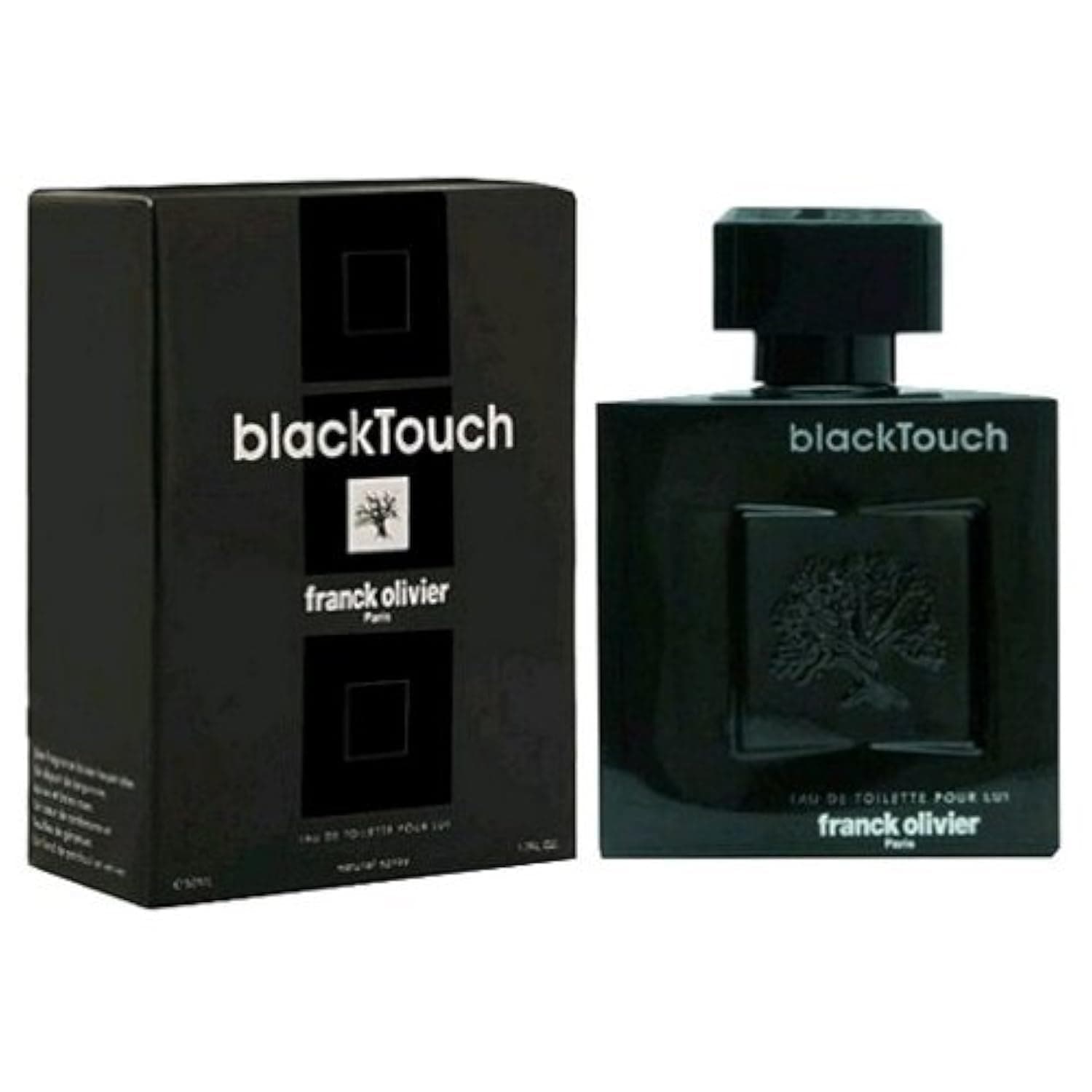 Frank Olivier Black Touch for Men Eau De Toilette Spray, 3.3 Ounce