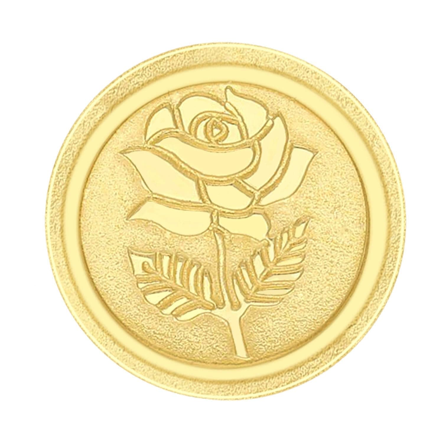 Gold Coin 24K (999) 0.5 grams | 24 kt Gold Coin/Bar/Bullion for Akshaya Tritiya, Birthday, Wedding & Festive Gift, Rose Impression