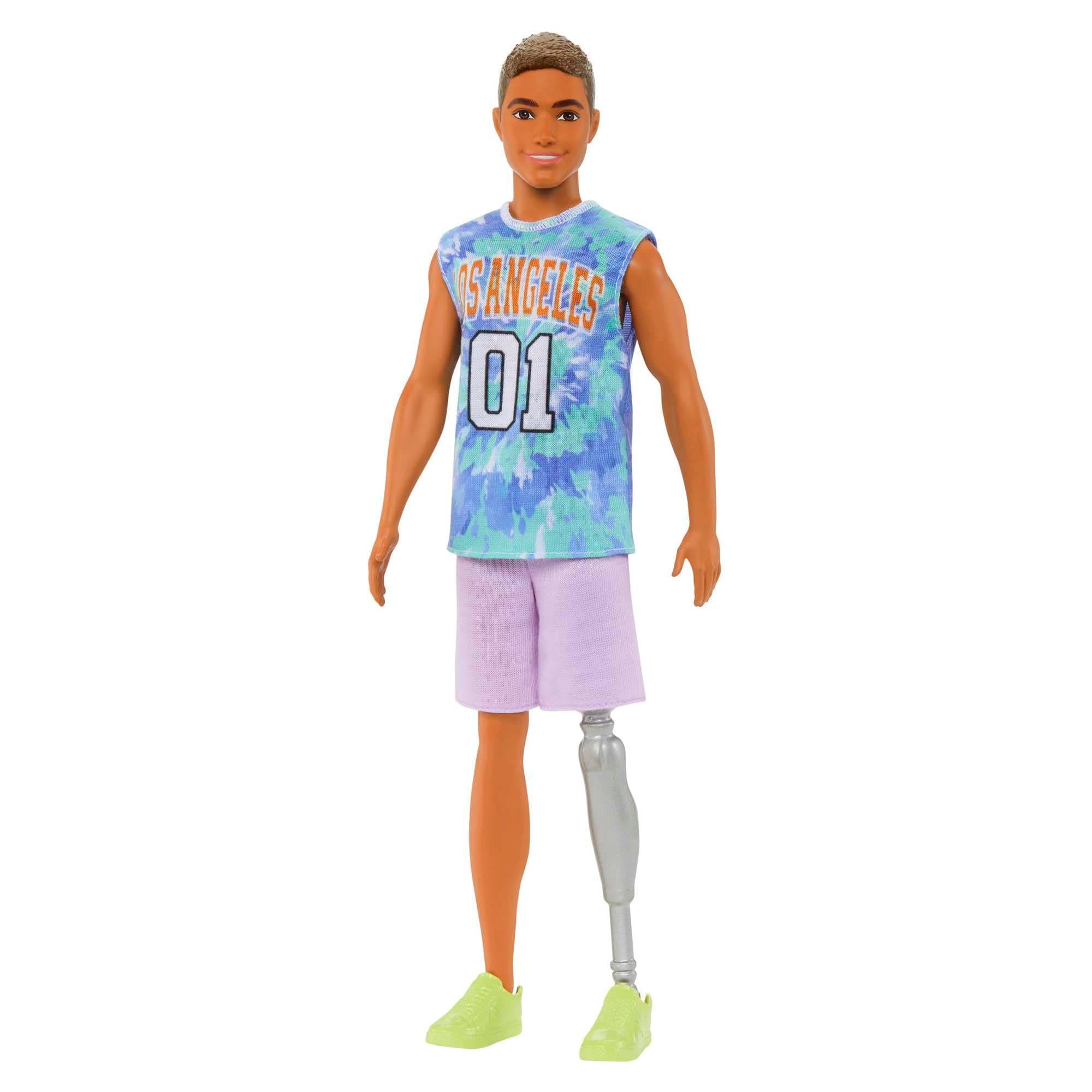 Barbie Ken Fashionistas Doll #212 with Jersey and Prosthetic Leg