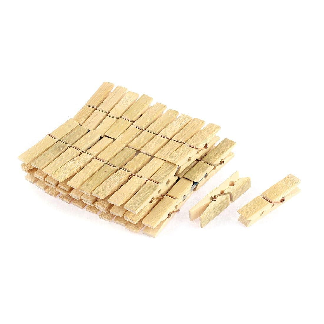 Sponsored Ad - ALOUD CREATIONS 40 pcs Mini Natural Wood Pin for Photos | Natural Bamboo Wooden Clips | Close Pins for Pictures, Display Artwork, Baby Shower | Cloth Clips Peg Chimti for Decoration Crafts Hanging