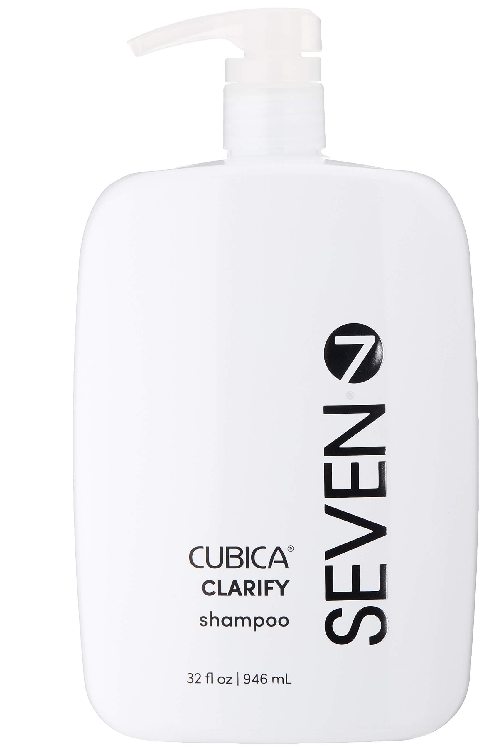 SEVEN Hair Care Cubica Clarifying Shampoo for Women & Men, Detox and Minimize Dry Scalp + Buildup with Rosemary, Eucalyptus & Rose Hip Oil, Cruelty Free, Sulfate Free, Made in USA
