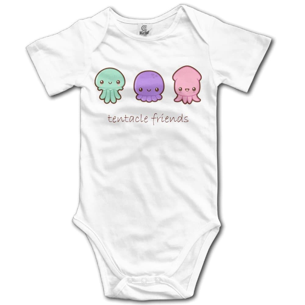 Squid Tentacle Friends Cute Baby Onesie Bodysuit