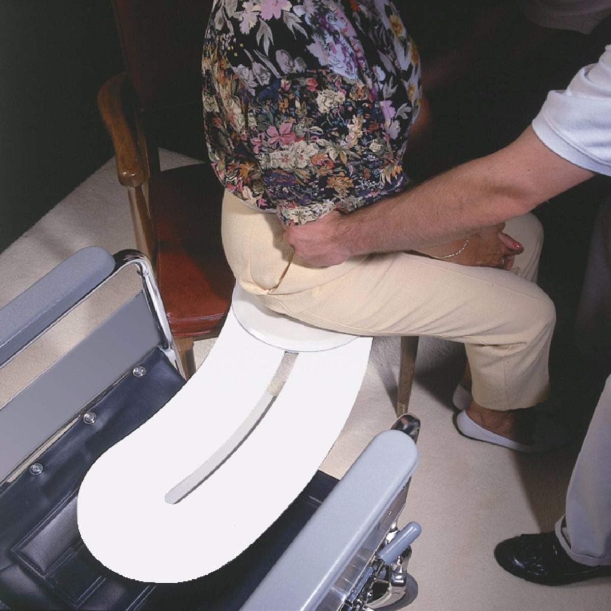 Performance Health Beasy II Trasnfer Board, Sliding Transfer Board Ideal for Wheelchairs, Rotating Seat Transfer Aid and Slide Board for Elderly, Disabled, and Handicapped, VAT Eligible