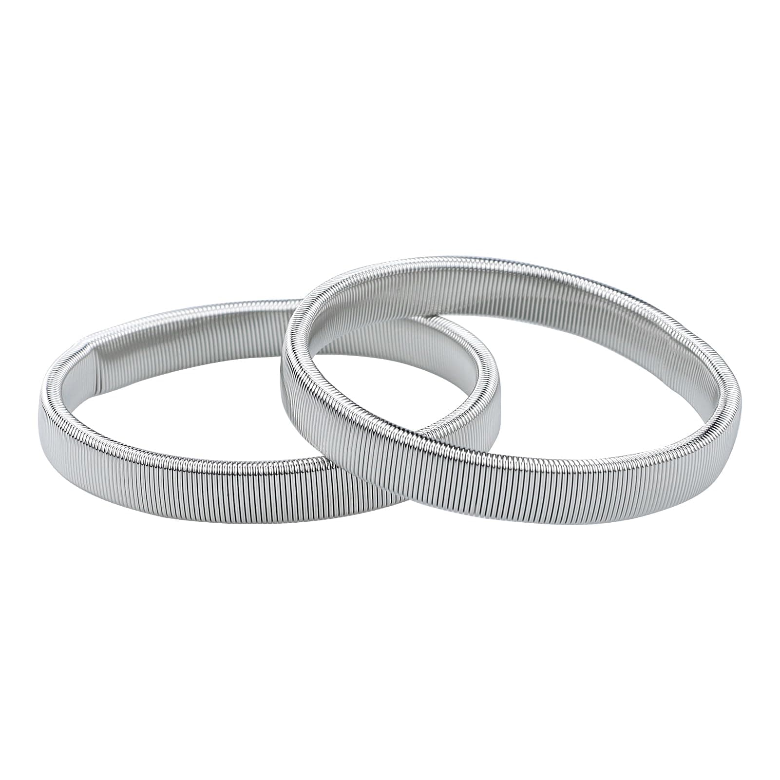 Long Sleeve Shirt Holder Anti-Slip Metal Garter Armbands | Keeps Cuffs from Sliding | Comfortable Wear, One Size Fits Most | Clothing Keepers Silver