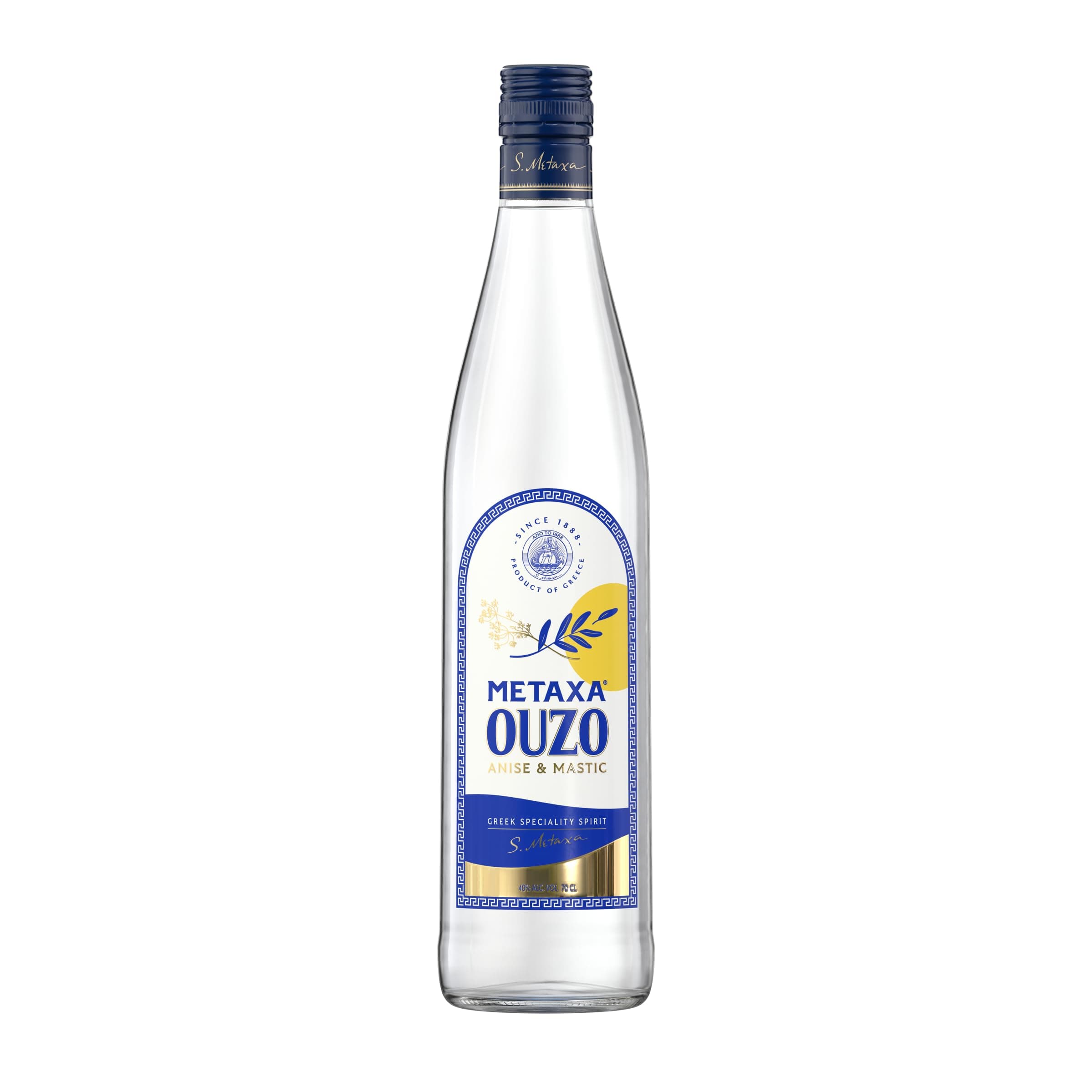 Ouzo, Greek Anise and Mastic Aperitif, 70cl