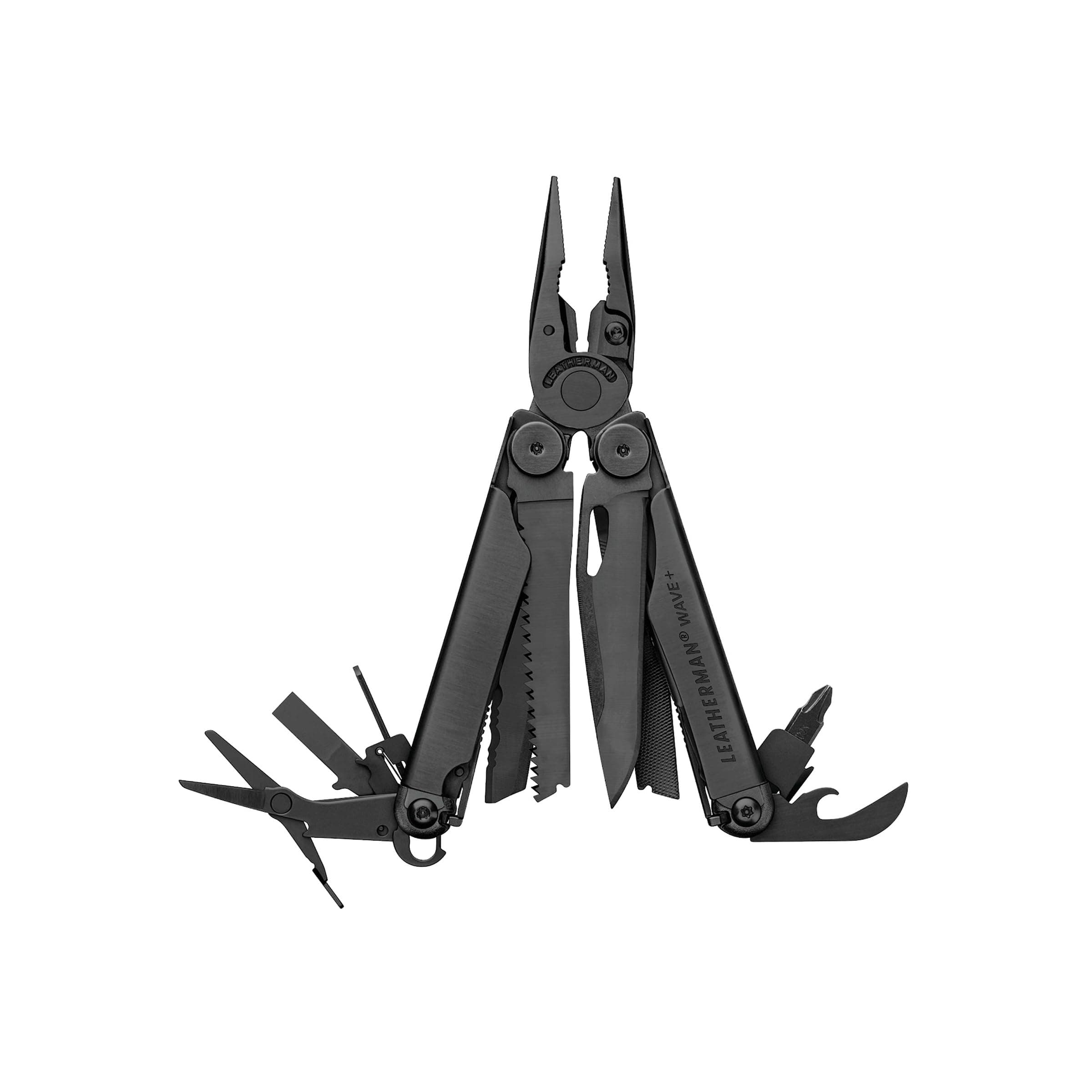 Wave Plus Multitool with Premium Replaceable Wire Cutters, Spring-Action Scissors and Nylon Sheath, Black