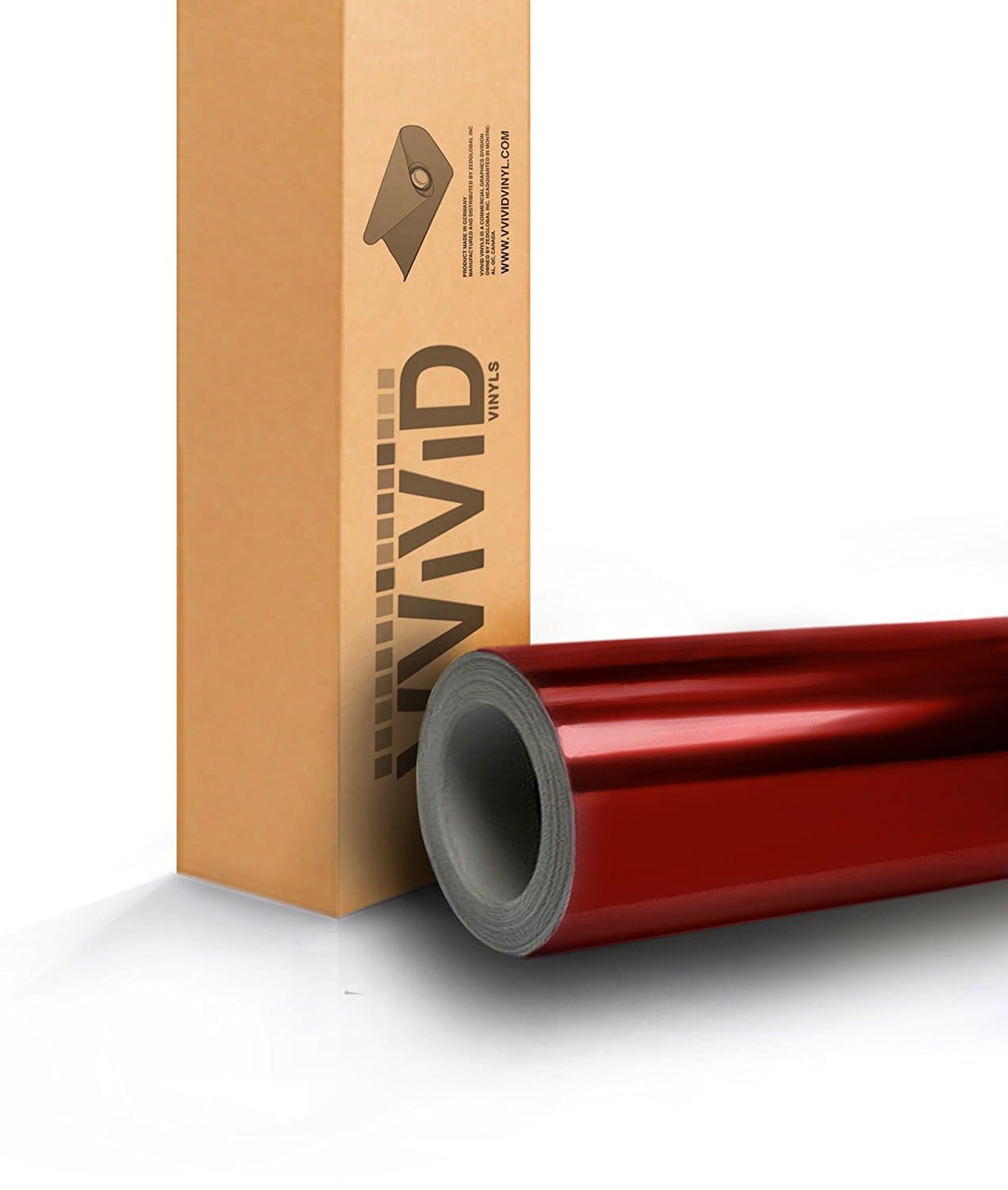 VViViD Red Mirror Chrome Vinyl Wrap Self Adhesive Film Air-Release Bubble and Air-Free 3mil (1.5ft x 5ft)