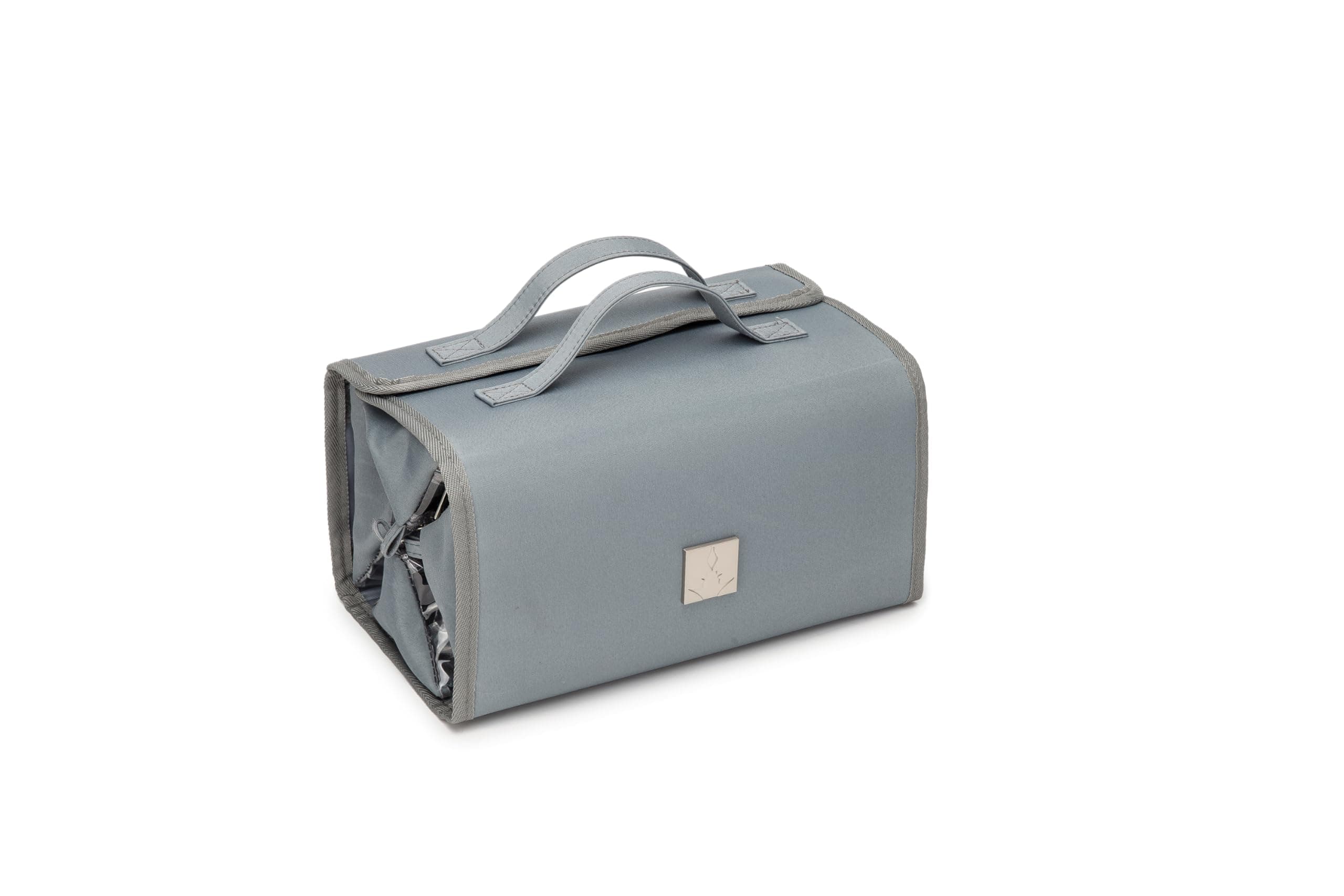 Roll Up Makeup Bag, Travel Toiletry Bag for Women with 4 Clear TSA Approved Pouches, Hanging Travel Organizer, Folding Cosmetic Bag for Men and Women