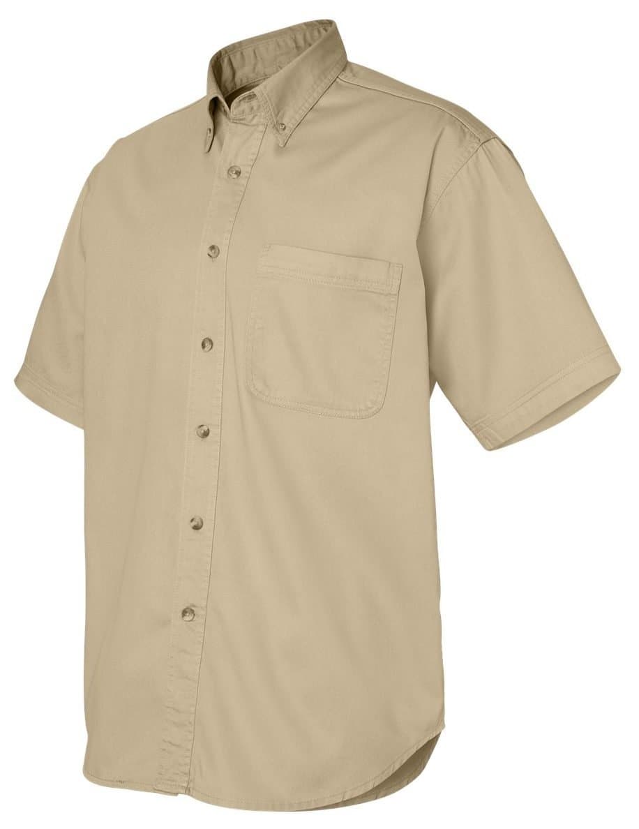 Sierra Pacific Short Sleeve Cotton Twill Shirt (0201) Khaki, XL
