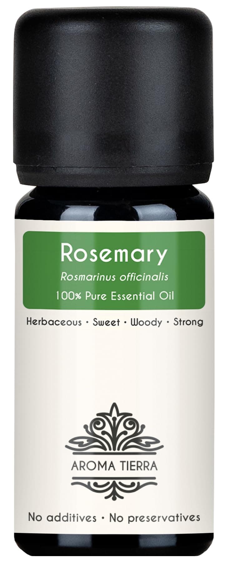 Rosemary Essential Oil 10ml - 100% Pure, Natural & Undiluted - Fresh & Energizing - For Hair & Scalp, Diffuser, Aromatherapy, Focus & Memory