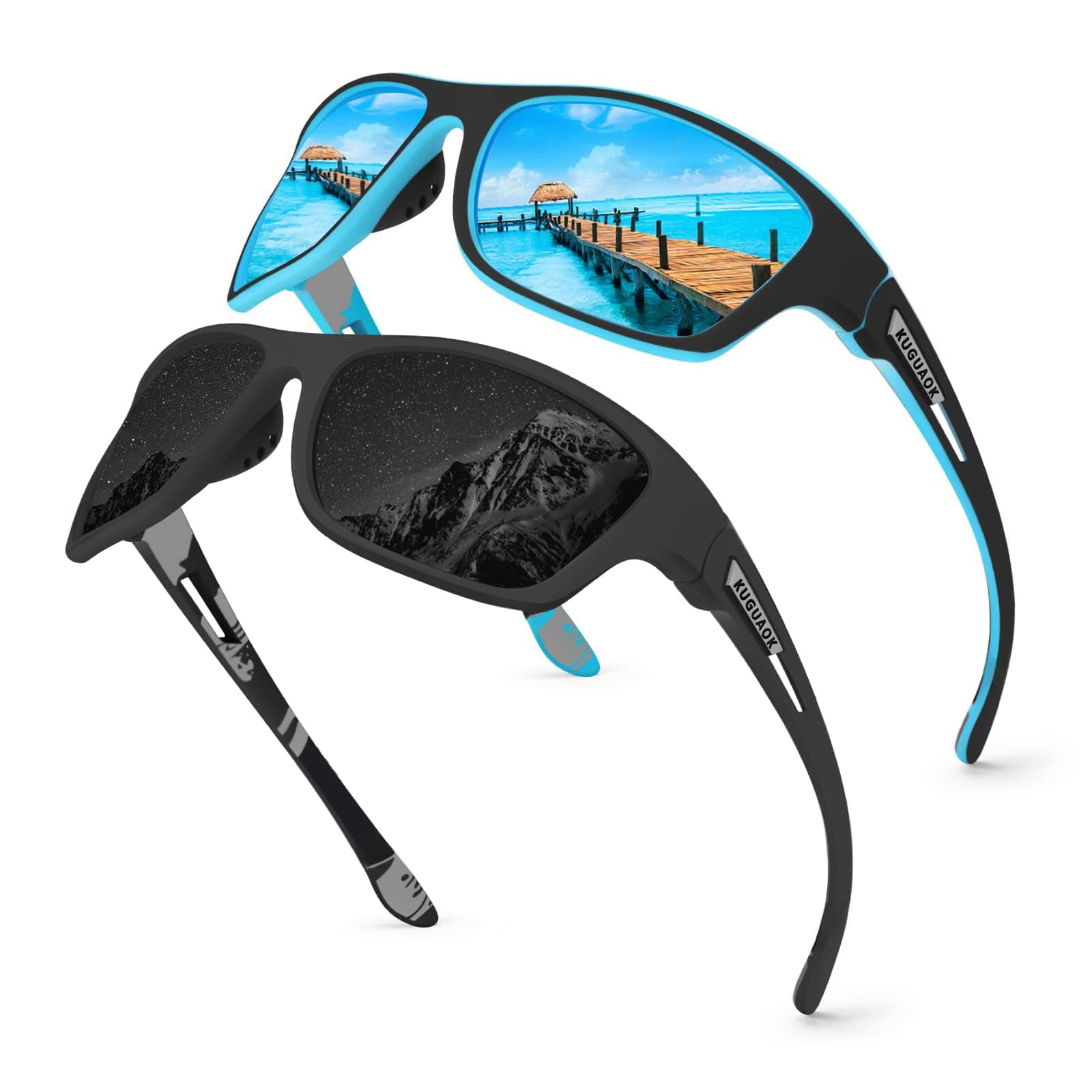 Polarized Sports Sunglasses for Men Driving Cycling Fishing Sun Glasses 100% UV Protection Goggles