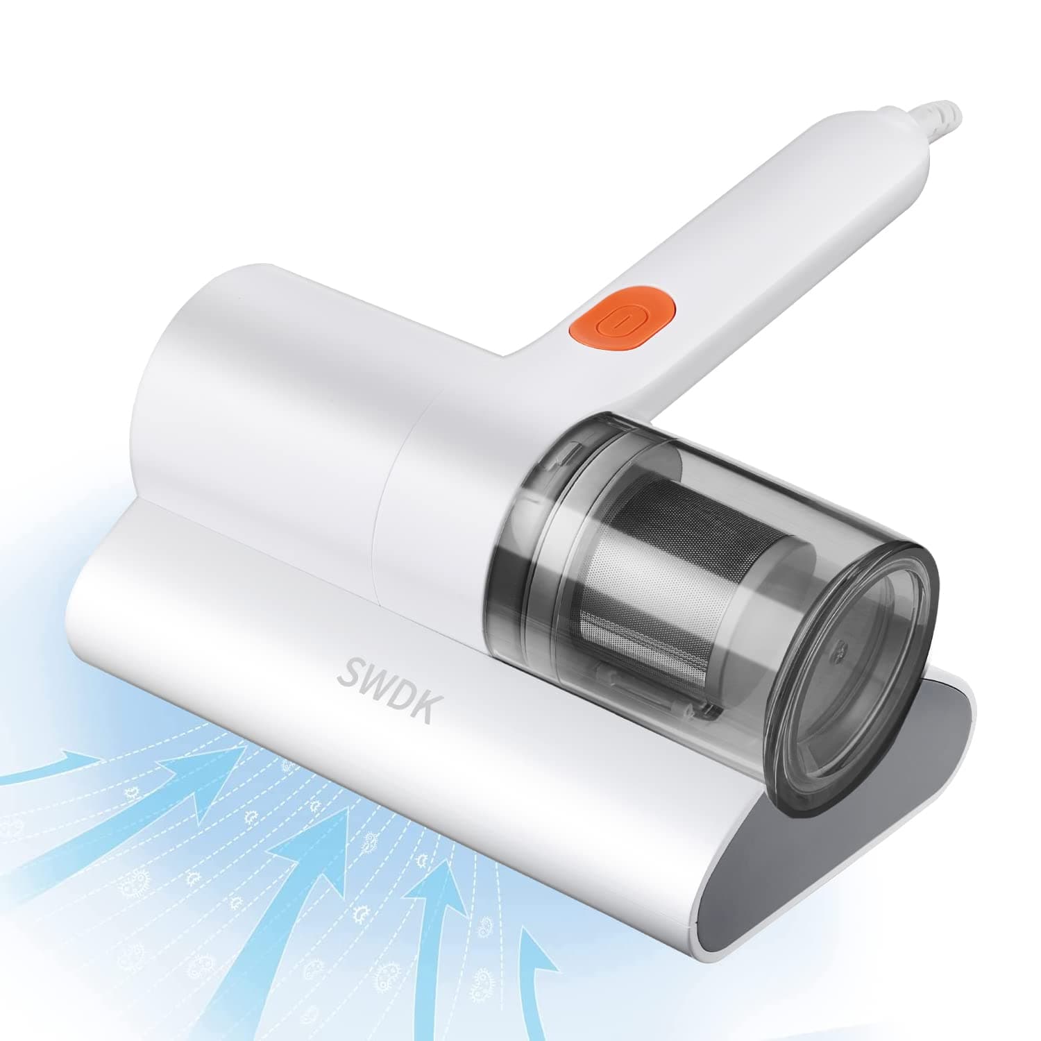 Bed Vacuum Cleaner, Mattress Vacuum Cleaner Powerful Suction, Handheld Couch Cleaner Machine Deep Cleaner for Bed Cleaning, Sheet, Fabric Sofa Vacuuming (White)