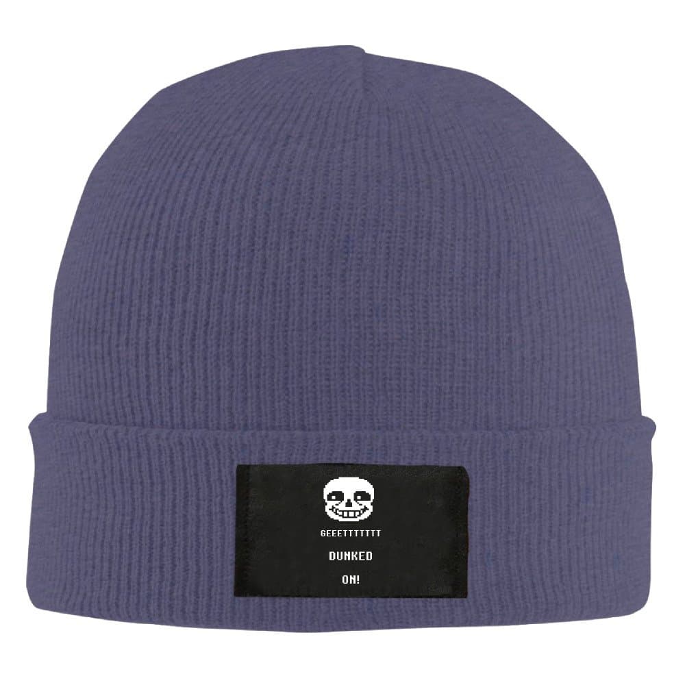 UglyBird Unisex Undertale Sans Knitted Wool Beanie Skull Caps Navy