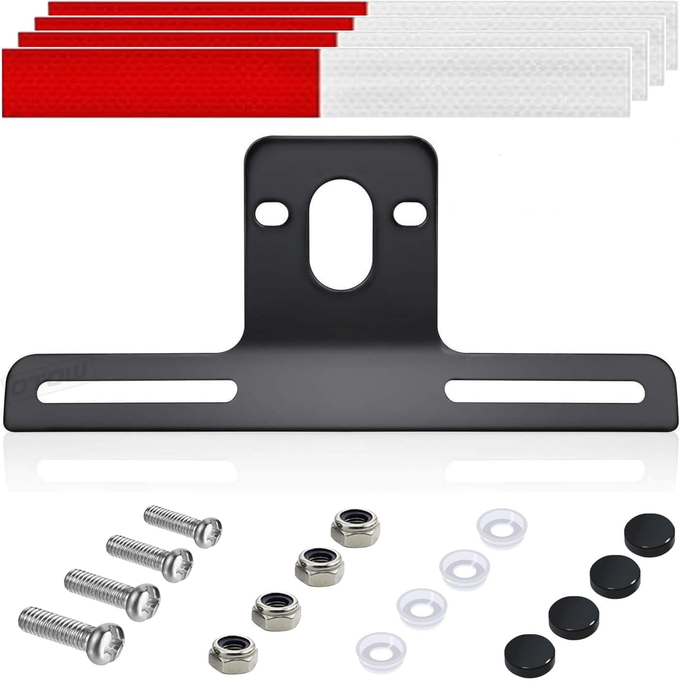 Steel License Plate Holder Bracket and Light Mount for Trailers Trucks Cars Motorcycles