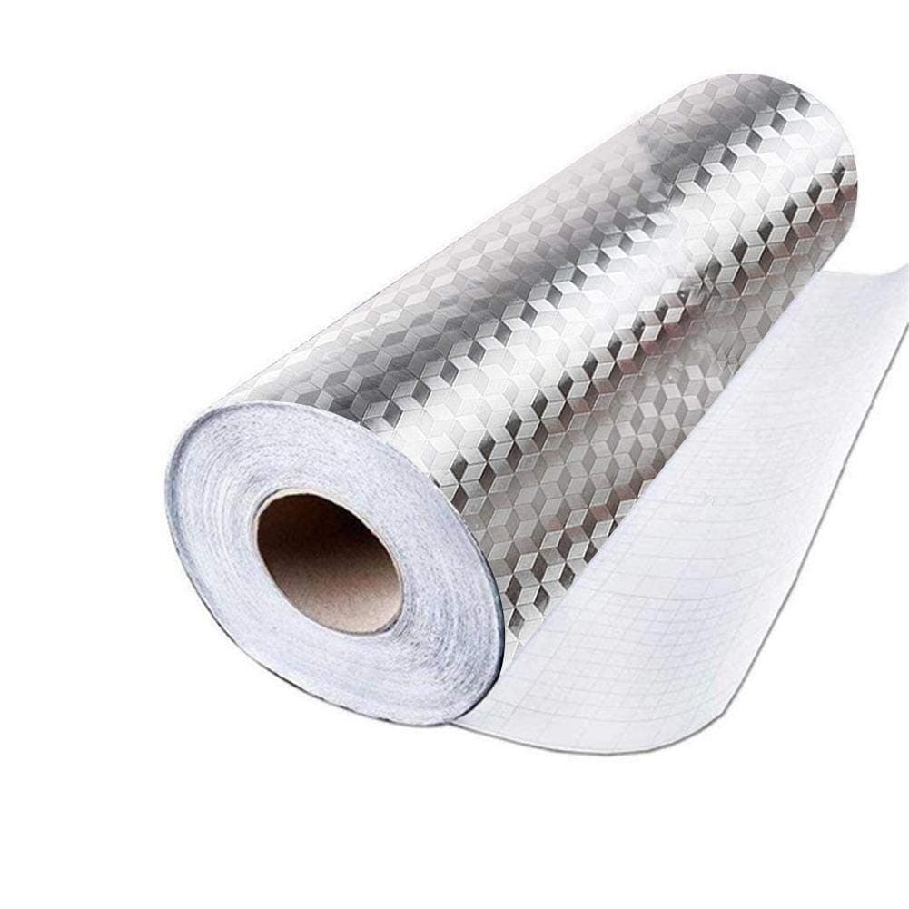 Betteros 5m Kitchen Stove Sticker Kitchen foil Kitchen Oil Proof Stickers Wallpaper for Kitchen Tiles Stickers Waterproof Kitchen Kitchen Cupboard Stickers Kitchen Tile Stickers