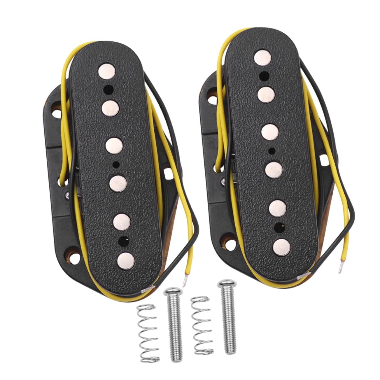 Vaguelly 2pcs Electric Guitar Accessories Bass Electric Guitar Parts Electric Guitar Amplifier for Electric Guitar Bass Bridge Double Coil Humbucker Guitar Humbucker Component Front
